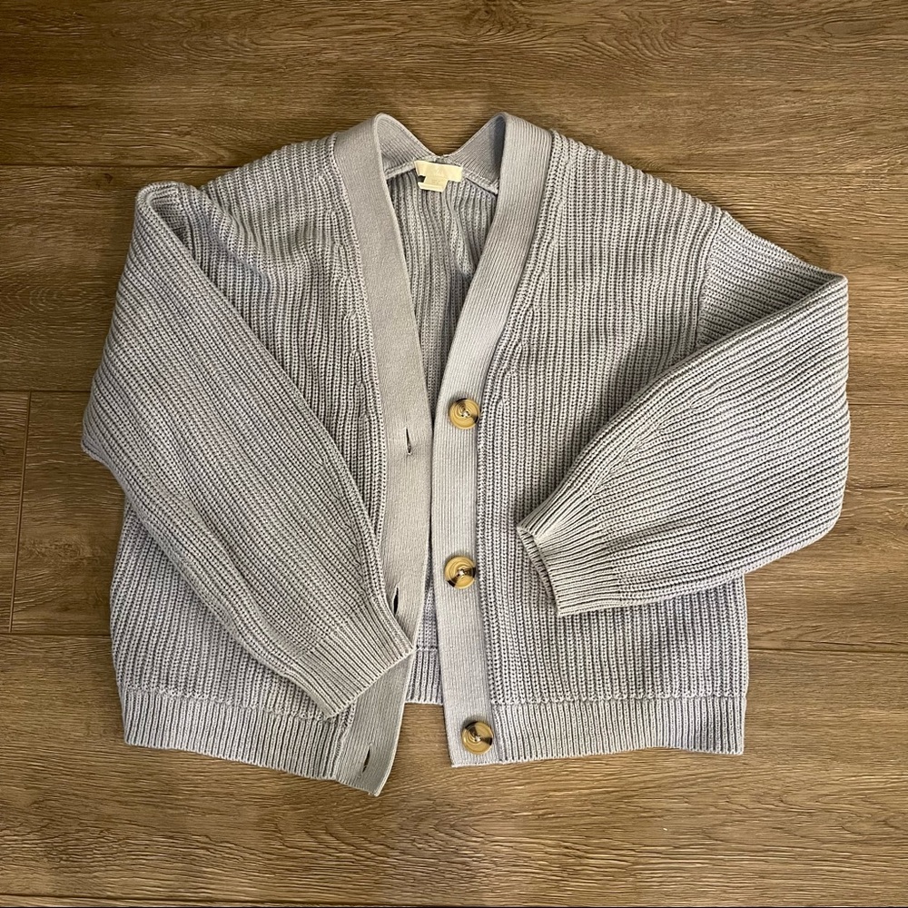H&M Blue Knit Cardigan